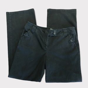 Ann Taylor Size 8 Black Denim Pants